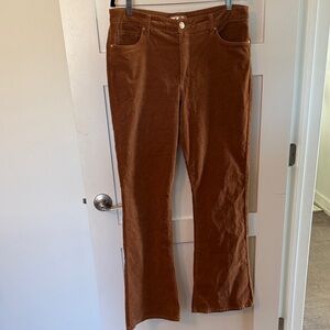 Kut from the Kloth Brown Corduroy Flare Pants